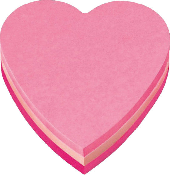 Post-it Haftnotizen – 70×70 mm – Herz, sortiert, 3×75 Blatt, PEFC