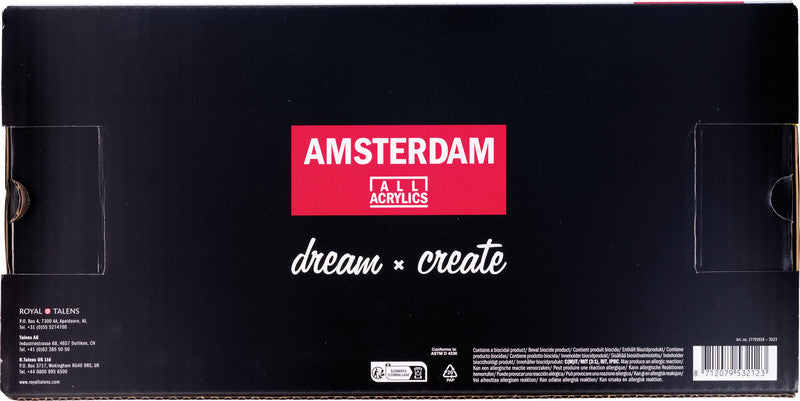 Royal Talens Amsterdam Standard-Serie Acrylfarbe-Set – 18 Farben (18×120 ml (2,16 l))