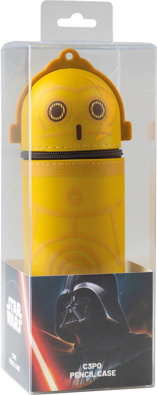 Star Wars – Schlamperetui, C-3PO, Braun, Silikon, 7 × 18 cm