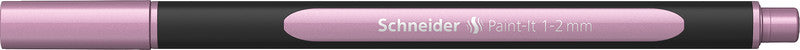 Schneider Schreibgeräte Paint-It Filzstift Metallic – 1–2 mm, schnelltrocknend, geruchsarm, rose metallic