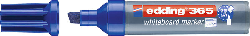 Edding Whiteboard-Marker 365 – Keilspitze 1-5 mm – Blau – trocken abwischbar
