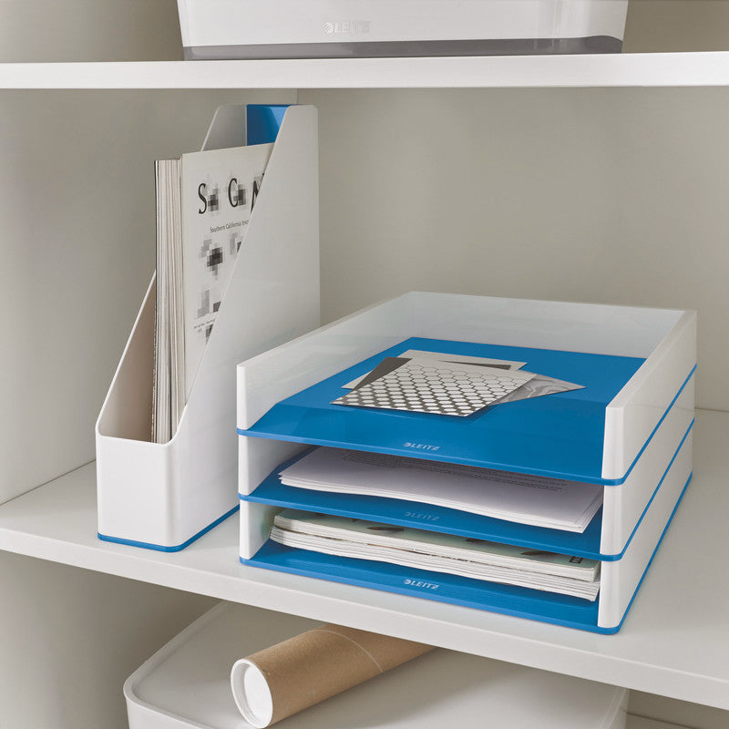 Leitz Briefkorb – Kunststoff, metallisch, blau