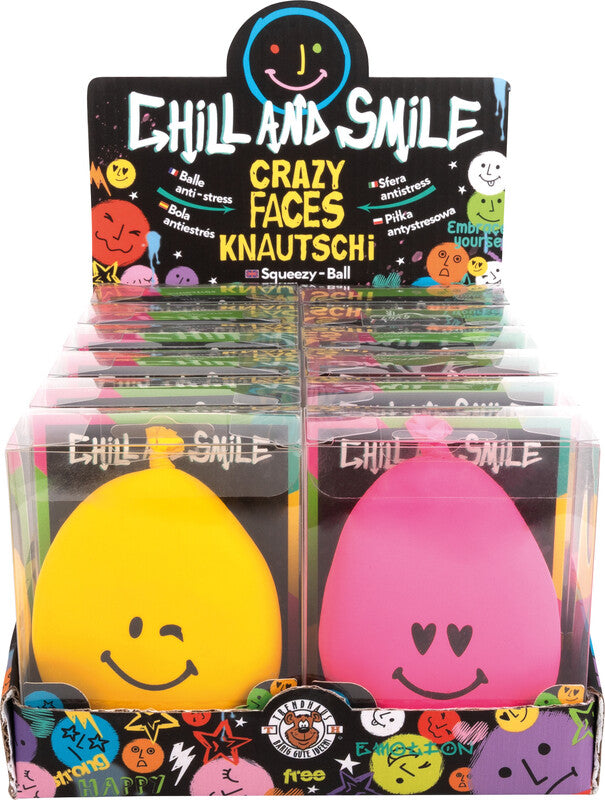 Trendhaus Stressball – 63 × 70 × 30 mm, Kunststoff, mit Nano-Kalzium-Pulver gefüllt