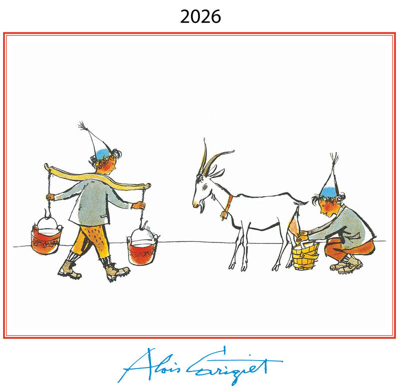 Cosa Kunstkalender Alois Carigiet Schellen-Ursli 2026 – 47 × 36 cm – d