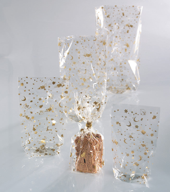 Folia Cellophantüten – Weihnachten – lebensmittelecht, Kunststoff – 145 × 235 mm – 10 Stk.