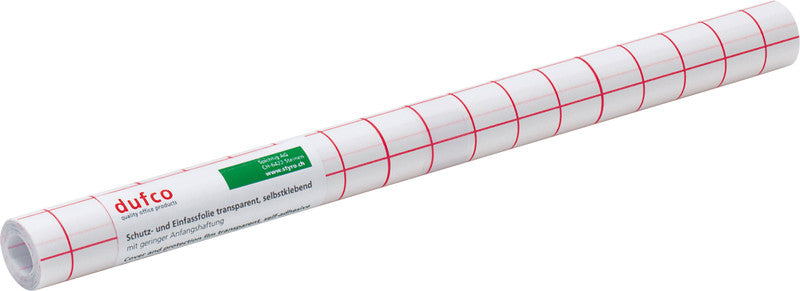 Dufco Klebefolie – glänzend, permanent, transparent – 26,0 × 500,0 cm