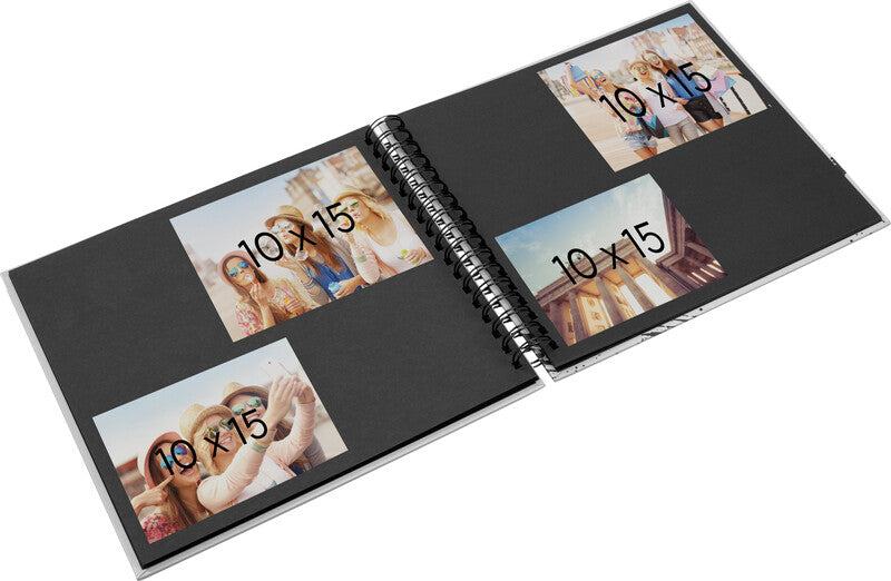 Hama Fotoalbum Wiro Fine Art – Salbei, mit Pergaminzwischenblättern, Papier, 280 × 240 mm