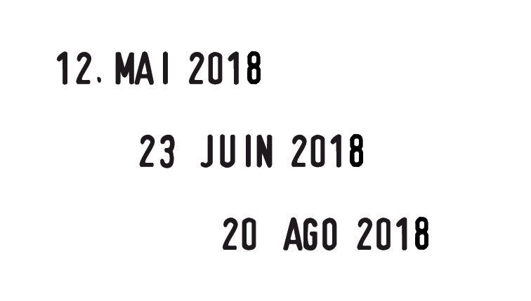 Trodat Motivstempel Printy 4820 – Motiv: Datum, selbstfärbend, Kunststoff, 23 × 4 mm, Deutsch