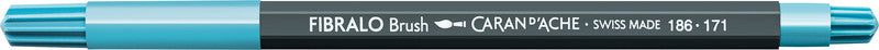 Caran d-Ache Fasermaler Fibralo Brush, Strichbreite 0,5–5 mm, auswaschbar, 10 Farben
