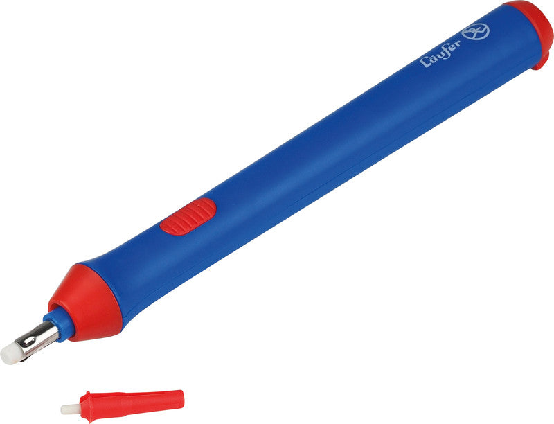 Laufer Radierer – für Bleistifte, Farbstifte – 85 × 255 × 30 mm – Kunststoff – blau