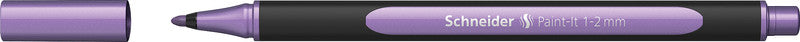 Schneider Schreibgeräte Schneider Paint-It Filzstift Metallic – Rundspitze, 1–2 mm, schnelltrocknend, metallisch violett