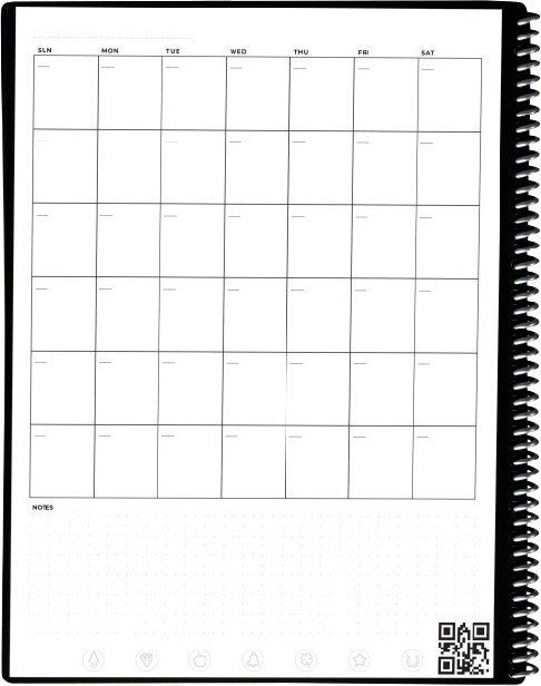 Rocketbook Spiralbuch, Spiralbindung, 42 Seiten, 90 g/m² – türkis, für Rocketbook-App