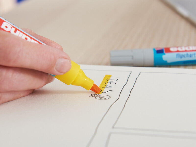 Edding Flipchart-Marker – sortiert – 6er-Set – nachfüllbar