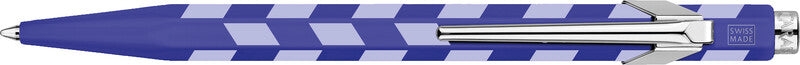 Caran d-Ache Caran d'Ache 849 MOSAIC Special Edition Kugelschreiber – Schwarz, Spitze 1 mm, Druck, Aluminium, Blau