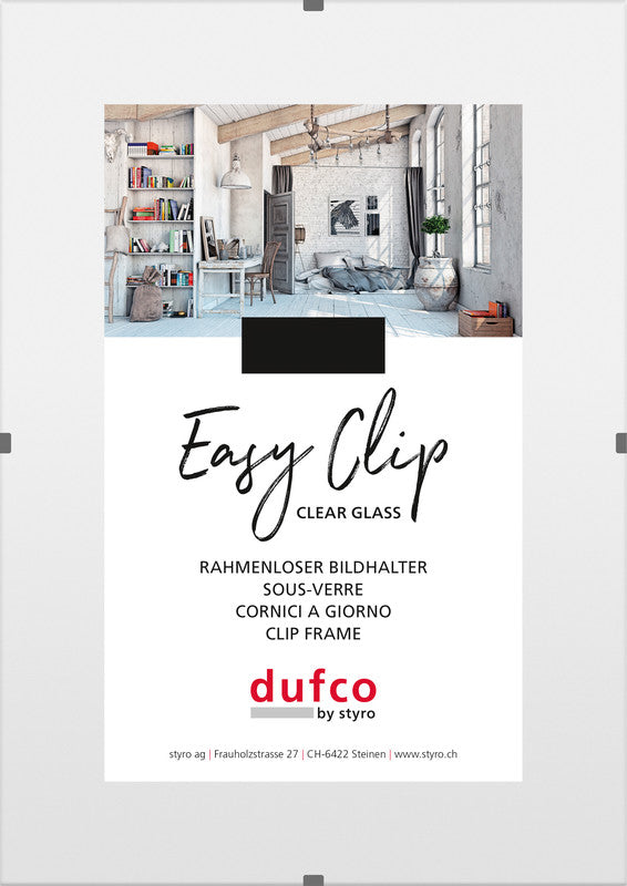 Dufco Wechselrahmen, Glas, transparent, 40 × 50 cm