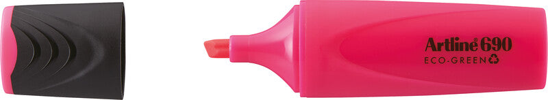 Artline EK690 Eco-Green Textmarker Pink – Keilspitze, 1–4 mm