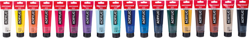 Royal Talens Amsterdam Standard-Serie Acrylfarbe-Set – 18 Farben (18×120 ml (2,16 l))