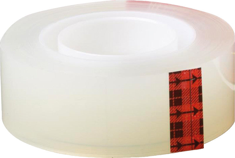 Scotch Büro-Klebeband Crystal – permanent, Kunststoff, 19 mm × 33 m, Kern Ø 25 mm