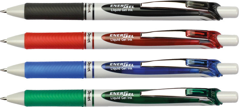 Pentel EnerGel Eco Gelschreiber – schwarz, 0,7 mm, schnelltrocknend, Druck, nachfüllbar