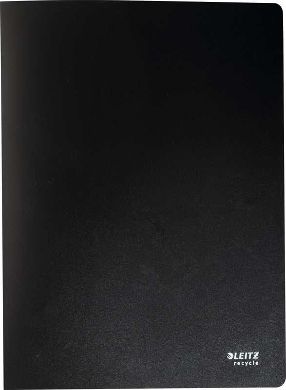 Leitz Recycle Sichtbuch A4, 40 Hüllen, Polypropylen (PP), matt, schwarz