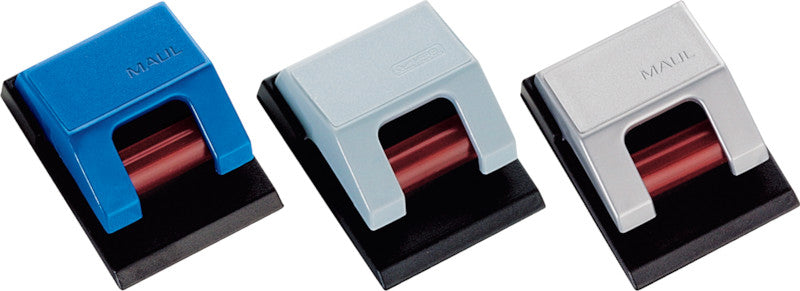 MAUL Magnetclip – 33 × 17 mm, blau, selbstklebend