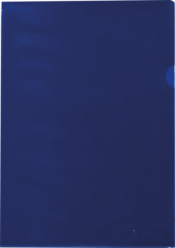 Q-CONNECT Sichthülle A4, glänzend, 140 µm, blau – 100 Stück