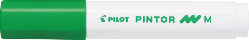 Pilot Pigment Marker Pintor – Rundspitze 1,5-2,2 mm – Sortiert – 6er-Set – Für dunkles Papier geeignet