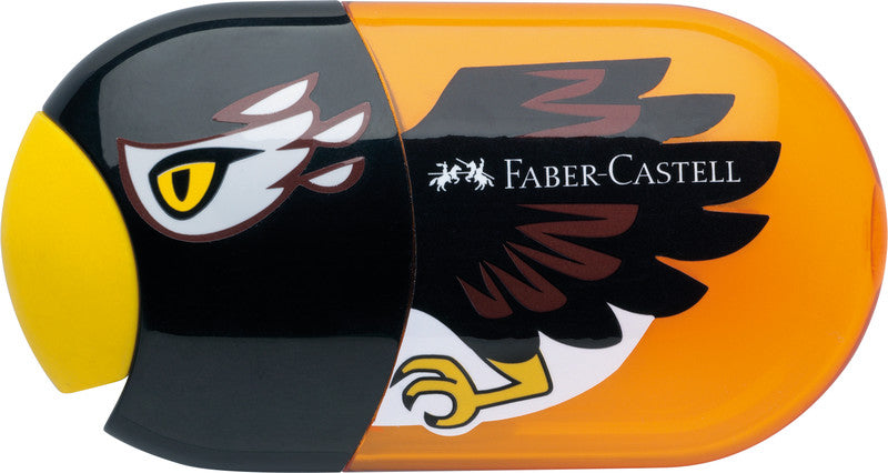 Faber-Castell Spitzer – manuell, orange, schwarz, Eagle