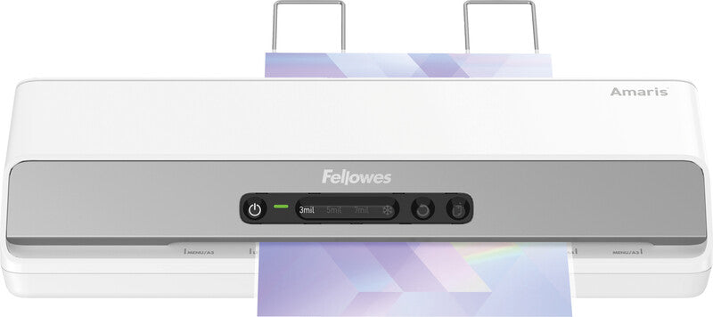 Fellowes Amaris Laminiergerät A3 – Kalt-/Heisslaminator, bis 175 µm, 6 Rollen, 800 mm/min, weiss/silber