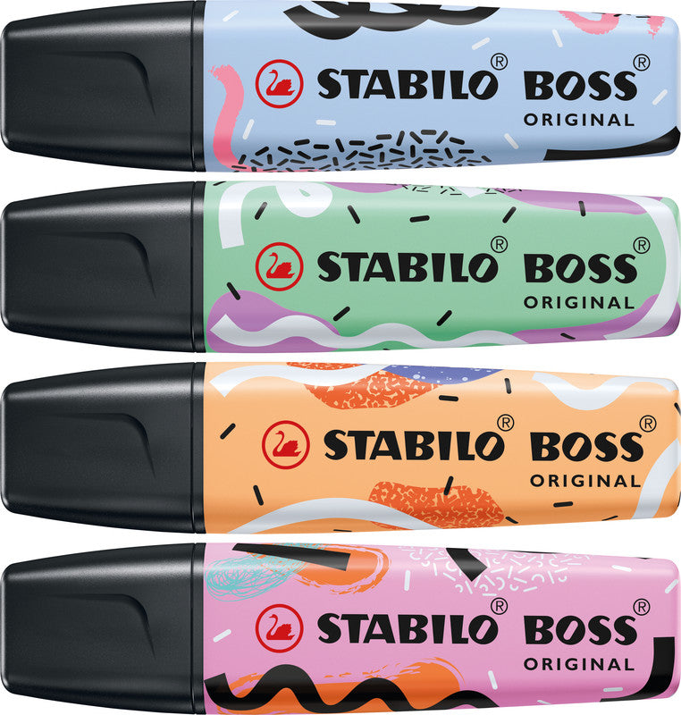 STABILO BOSS Original Textmarker Farben sortiert Pastell – Keilspitze, 2–5 mm