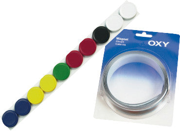 Oxy esthétique Oxy Magnetschiene – für Magnete – selbstklebend, weiss, Metall – 35 mm × 2'000 mm, 0,35 mm dick