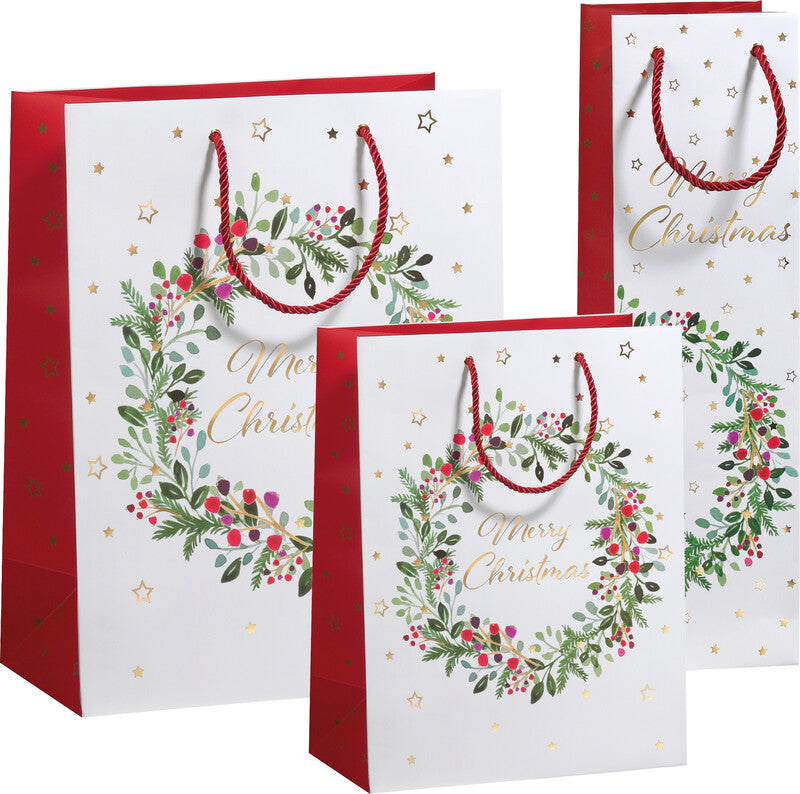 Zoewie Geschenktasche – Merry Christmas – Papier, 200 g/m2 – 170 × 225 × 92 mm