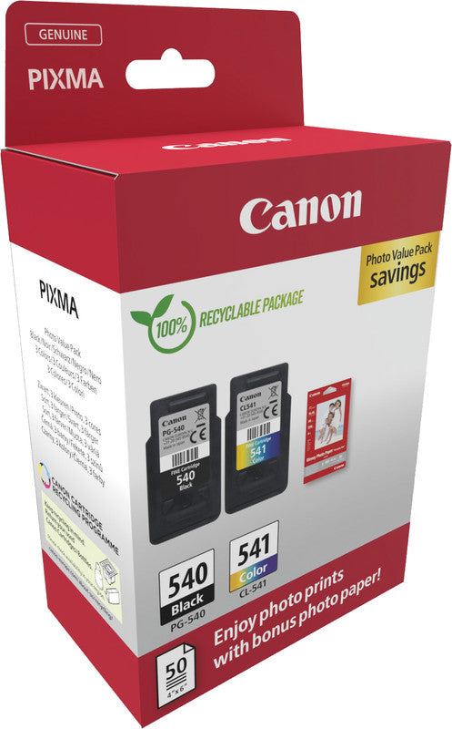Canon Tintenpatronen-Multipack PG-540/CL-541, 2er-Pack – für Canon-Drucker