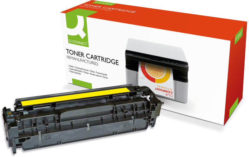 Q-Connect – Toner CF382A – gelb, 2700 Seiten – für Color-Laserdrucker/Multifunktionsgeräte
