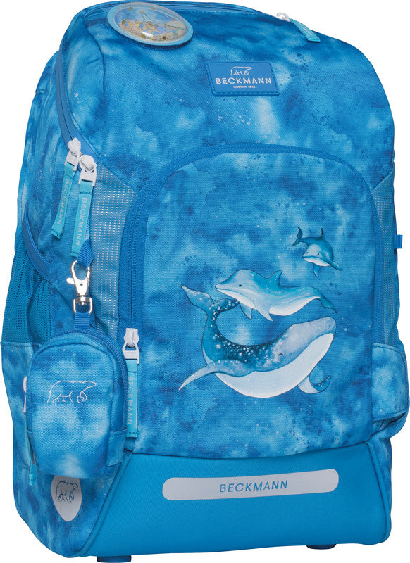 Beckmann Schulrucksack Active Air Flx – 6-teilig – Ocean – Recycelte Materialien – B 26,0×H 39,0×T 22,0 cm