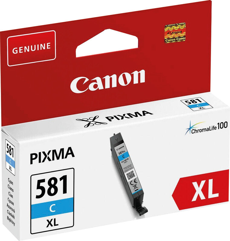 Canon Tintenpatrone CLI-581XL, cyan, 519 Seiten – für PIXMA