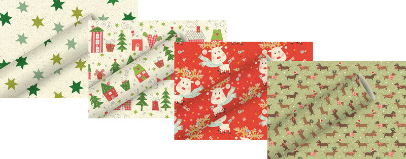 Braun + Company Geschenkpapier – Island, Weihnachten – Graspapier – 700 × 1500 mm
