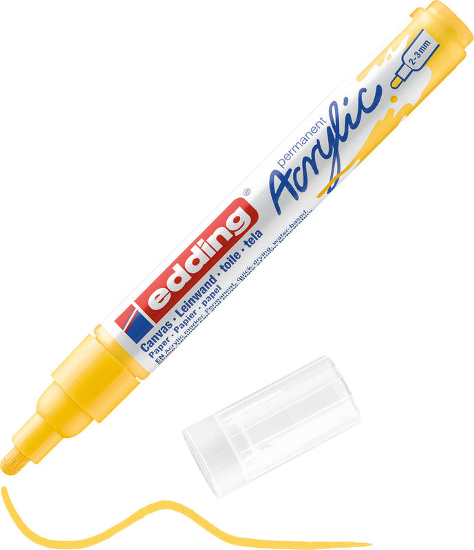 Edding Permanentmarker für dunkles Papier – sortiert, 5er Set