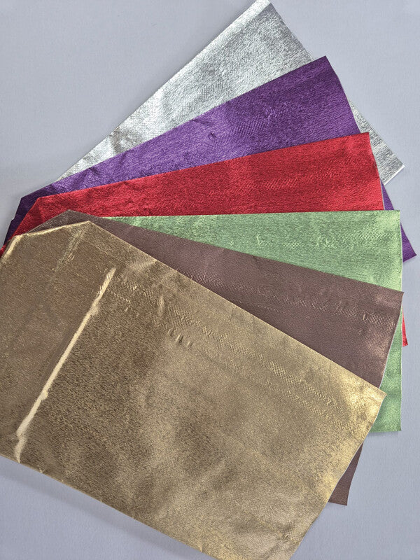 Gut pap Flachbeutel – Kunststoff, sortiert, 100 × 170 mm, 6 Stk.
