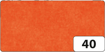 Folia Seidenpapier – 500 × 700 mm – 20 g/m² – Orange – 6 Blatt