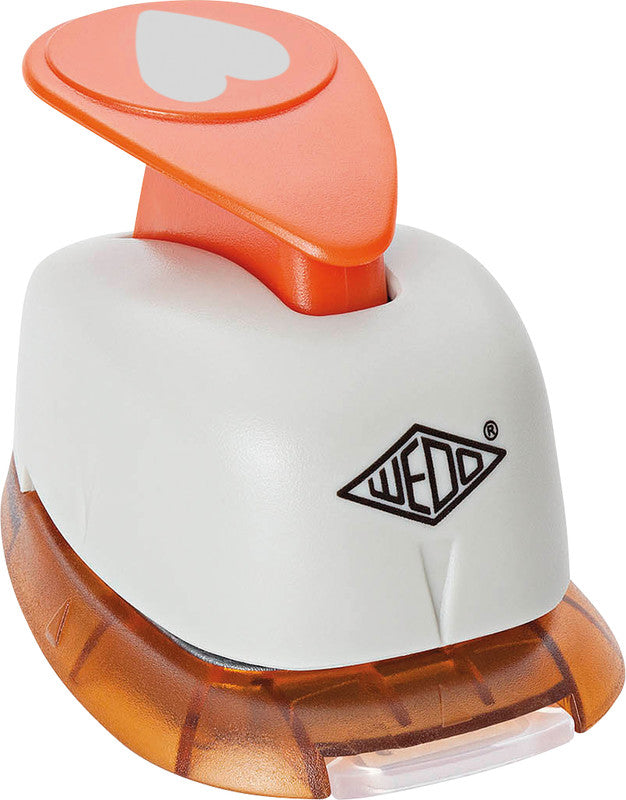 Wedo Motivstanzer – Herz, Ø 24 mm, orange