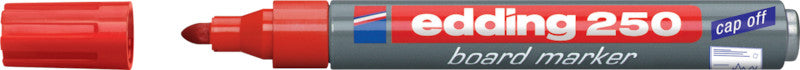 Edding Whiteboard-Marker 250 – Rundspitze 1,5-3 mm – Sortiert – 5er-Set – Trocken abwischbar