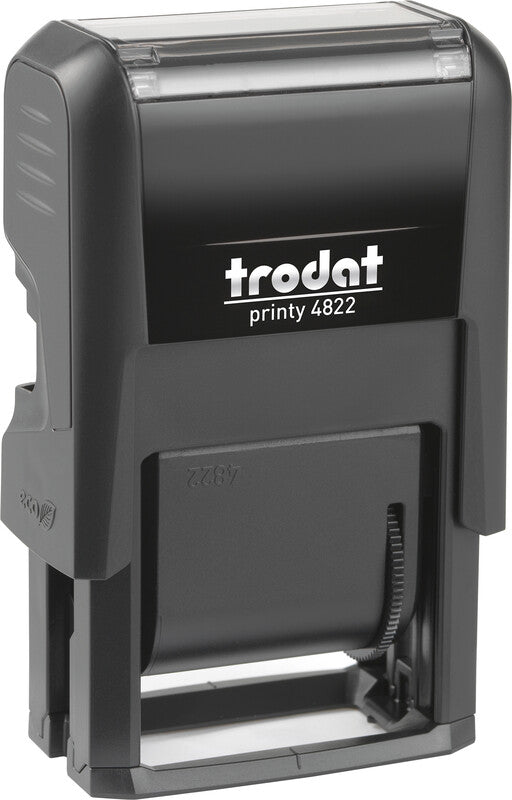 Trodat Motivstempel Printy 4822 – Motiv: 12 verschiedene Texte, selbstfärbend, 30 × 4 mm