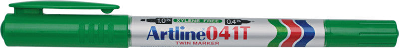 Artline Permanentmarker für Karton, Glas, Porzellan u. a. – grün, 1er