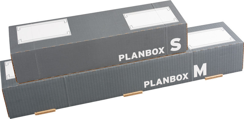Elco pac-it Planbox Versandverpackung, grau – 455 × 114 × 82 mm
