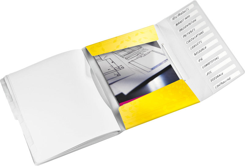 Leitz Trennblatt – Kunststoff (PP), Gelb, WOW, 1 Stk.