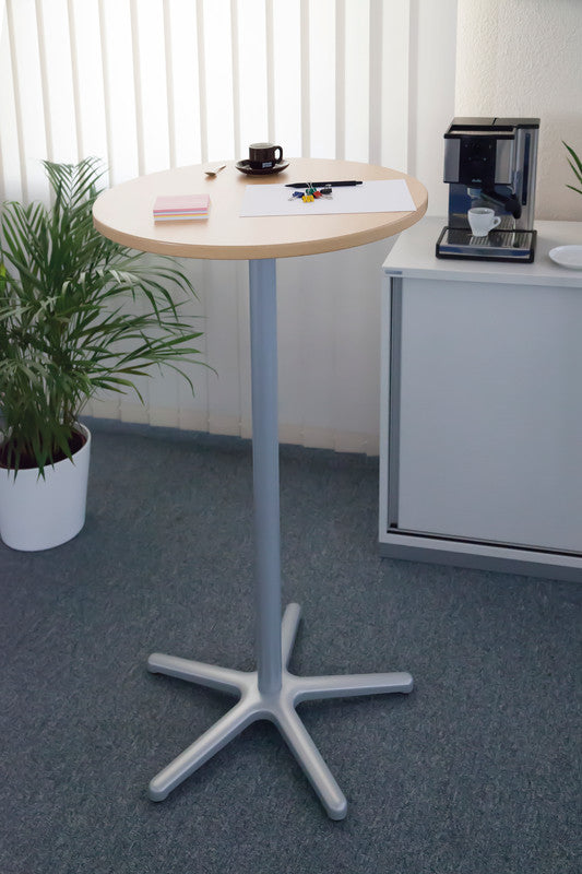 MAUL Stehtisch – Ø 60 × 109,5 cm – Weiss