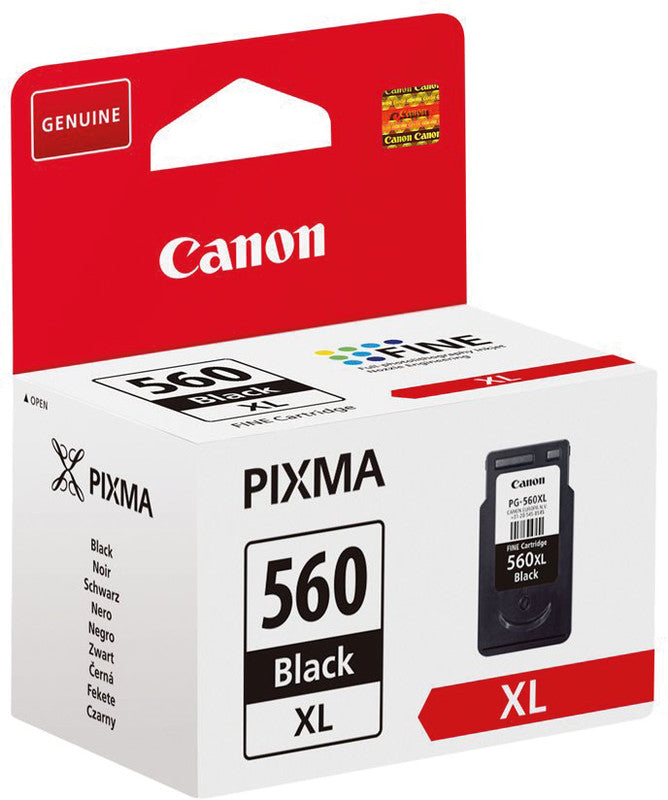Canon Tintenpatrone PG-560XL, Schwarz, XL, 400 Seiten – für Inkjetdrucker/Multifunktionsgeräte
