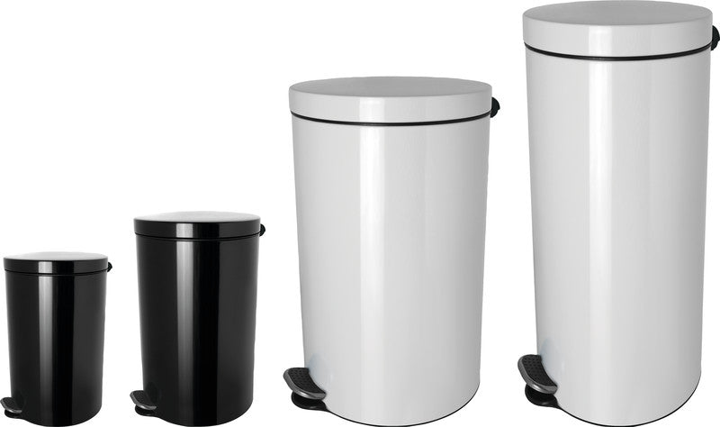 Helit Papierkorb The Knight – 5 l – Stahl, Schwarz – Ø 210 × H 280 mm