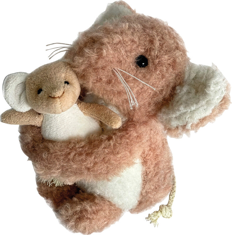 Egmont Plüschtier Maus Camelia mit Baby – 20 cm – mehrfarbig